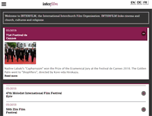 Tablet Screenshot of inter-film.org